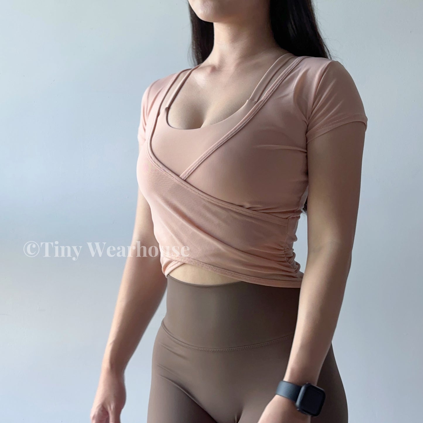 兩件式網紗親膚運動上衣(3色)