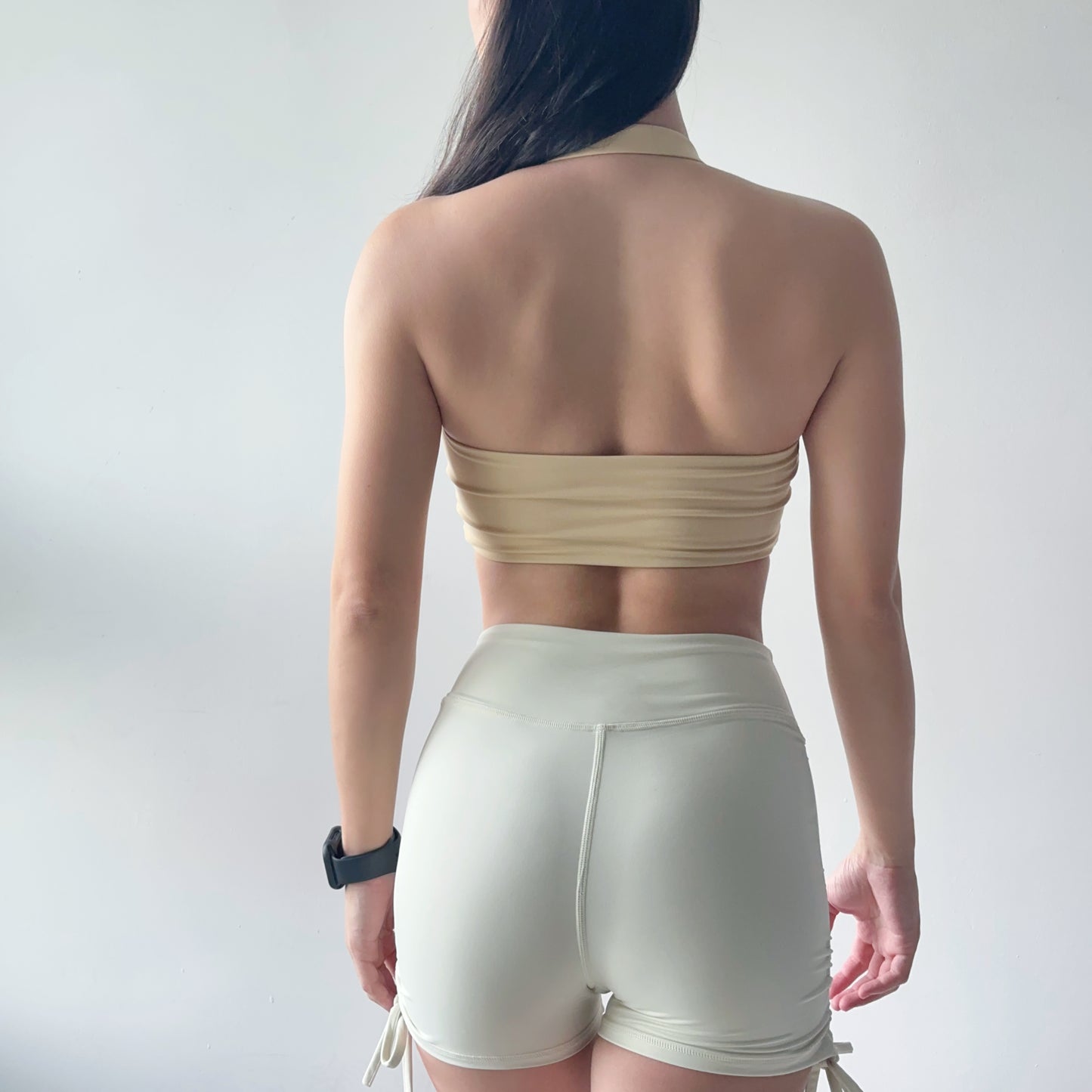 圓環掛脖平口運動內衣(2色)