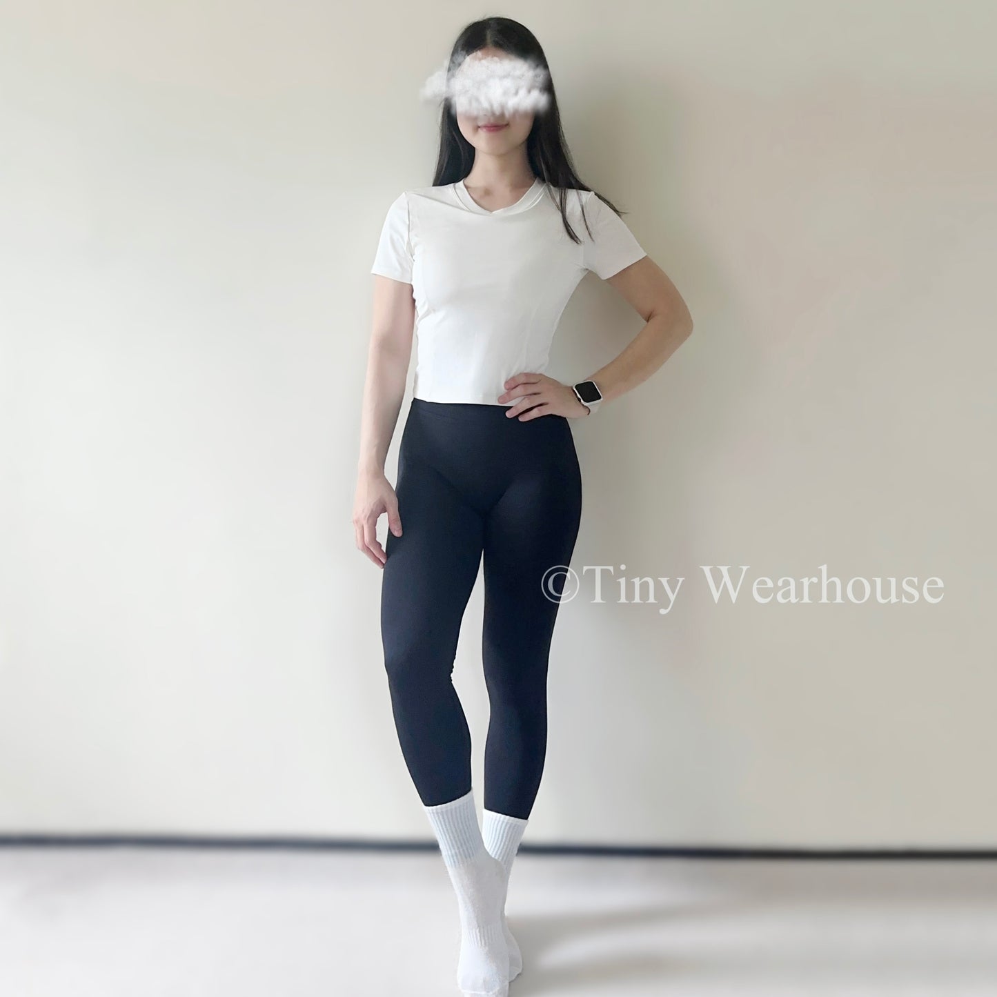 固定罩杯後綁帶美背短袖上衣（3色）