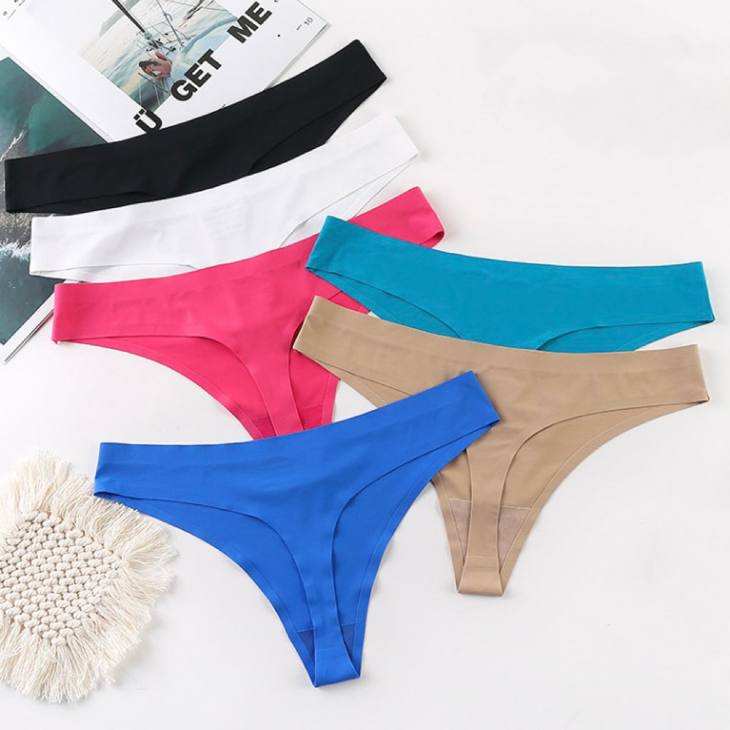 舒適無痕不卡臀丁字褲（6色）
