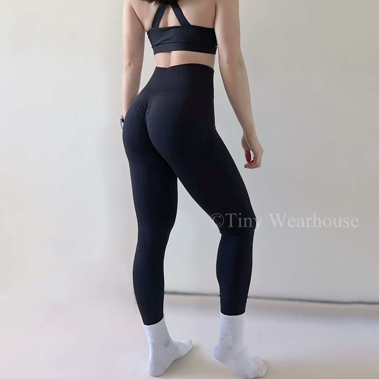 口袋款高腰翹屁屁運動長褲（3色）