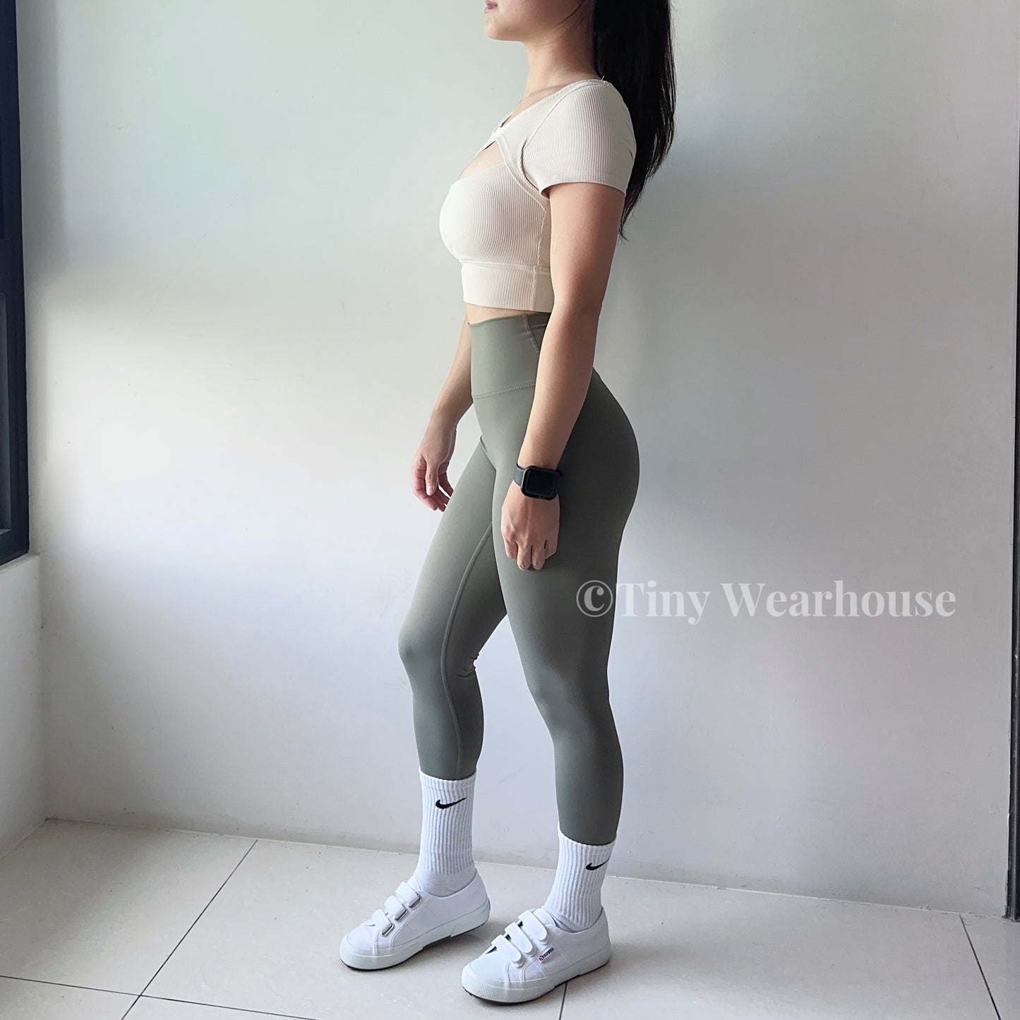 高腰高彈親膚軟綿綿運動長褲（7色）