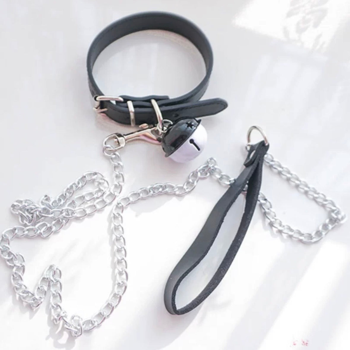 鈴鐺情趣項圈牽引繩