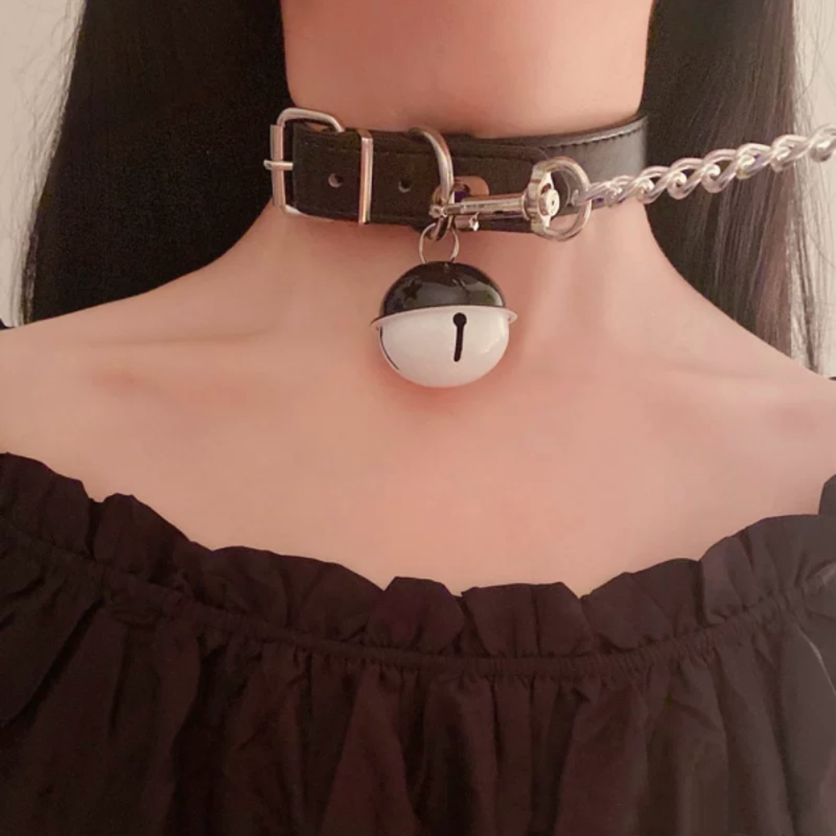 鈴鐺情趣項圈牽引繩