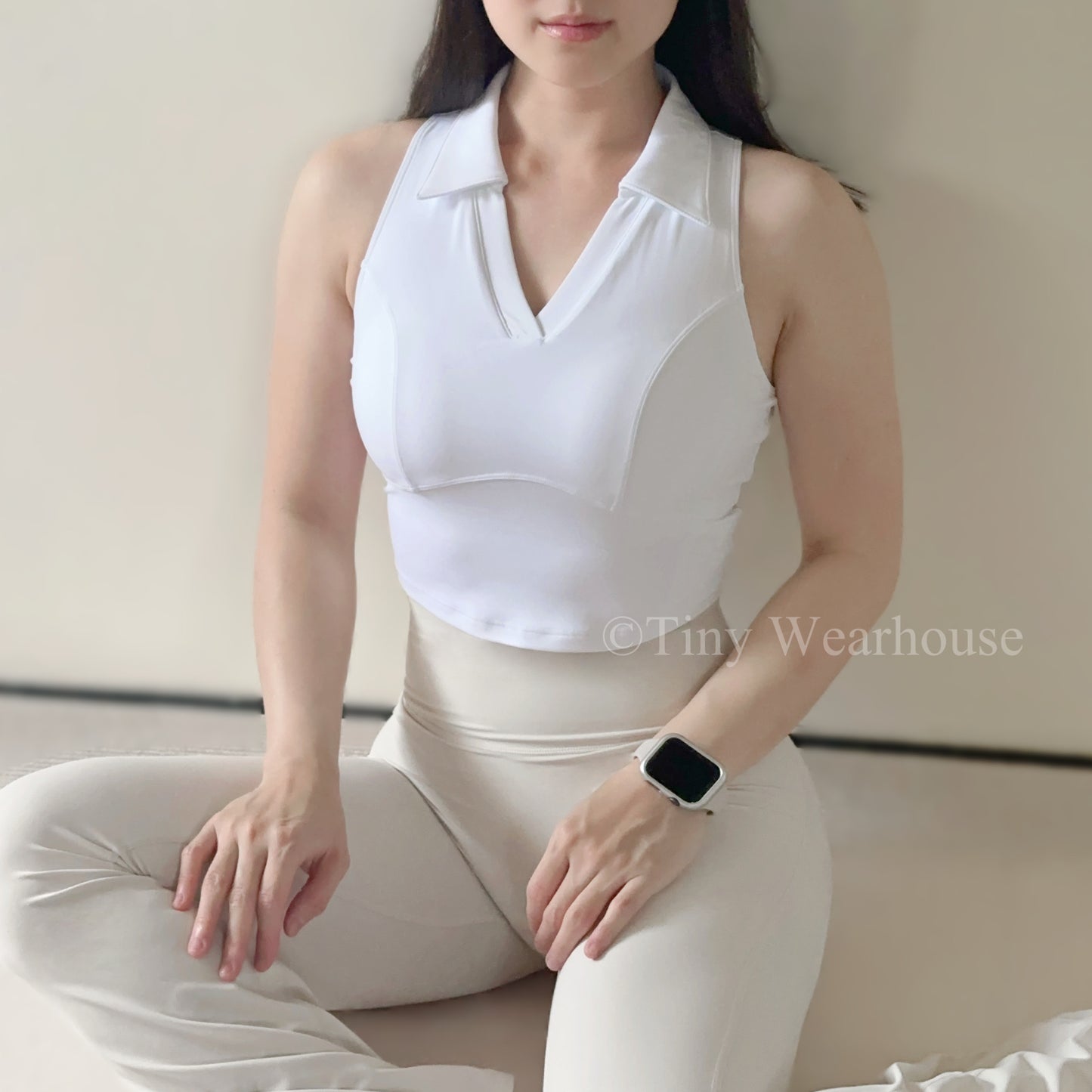 帶胸墊POLO領運動背心（2色）