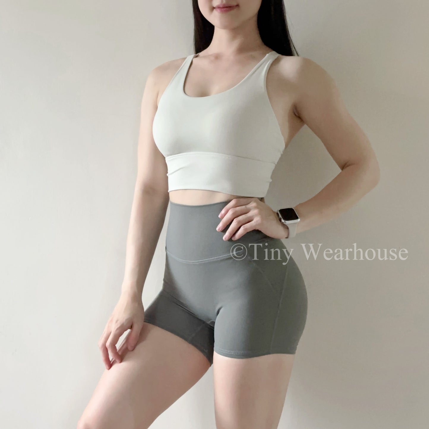 固定罩杯交叉美背Bra Top（3色）