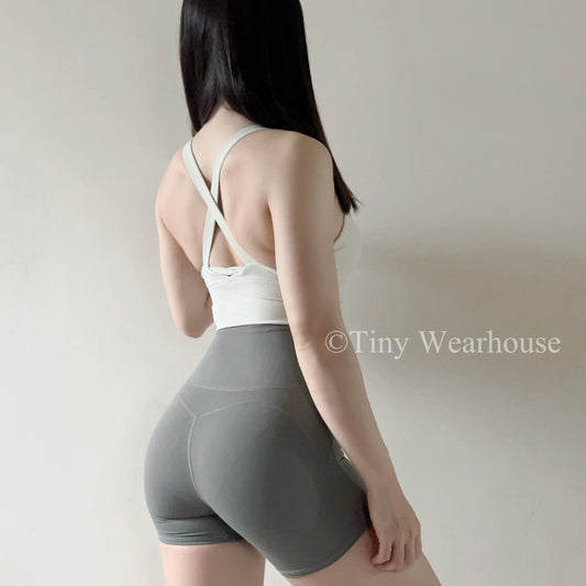 固定罩杯交叉美背Bra Top（3色）