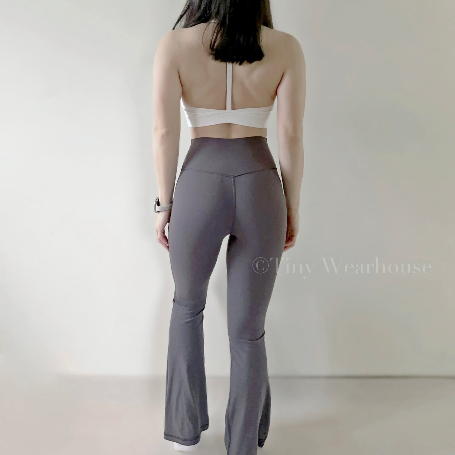 高腰高彈力喇叭褲（4色）