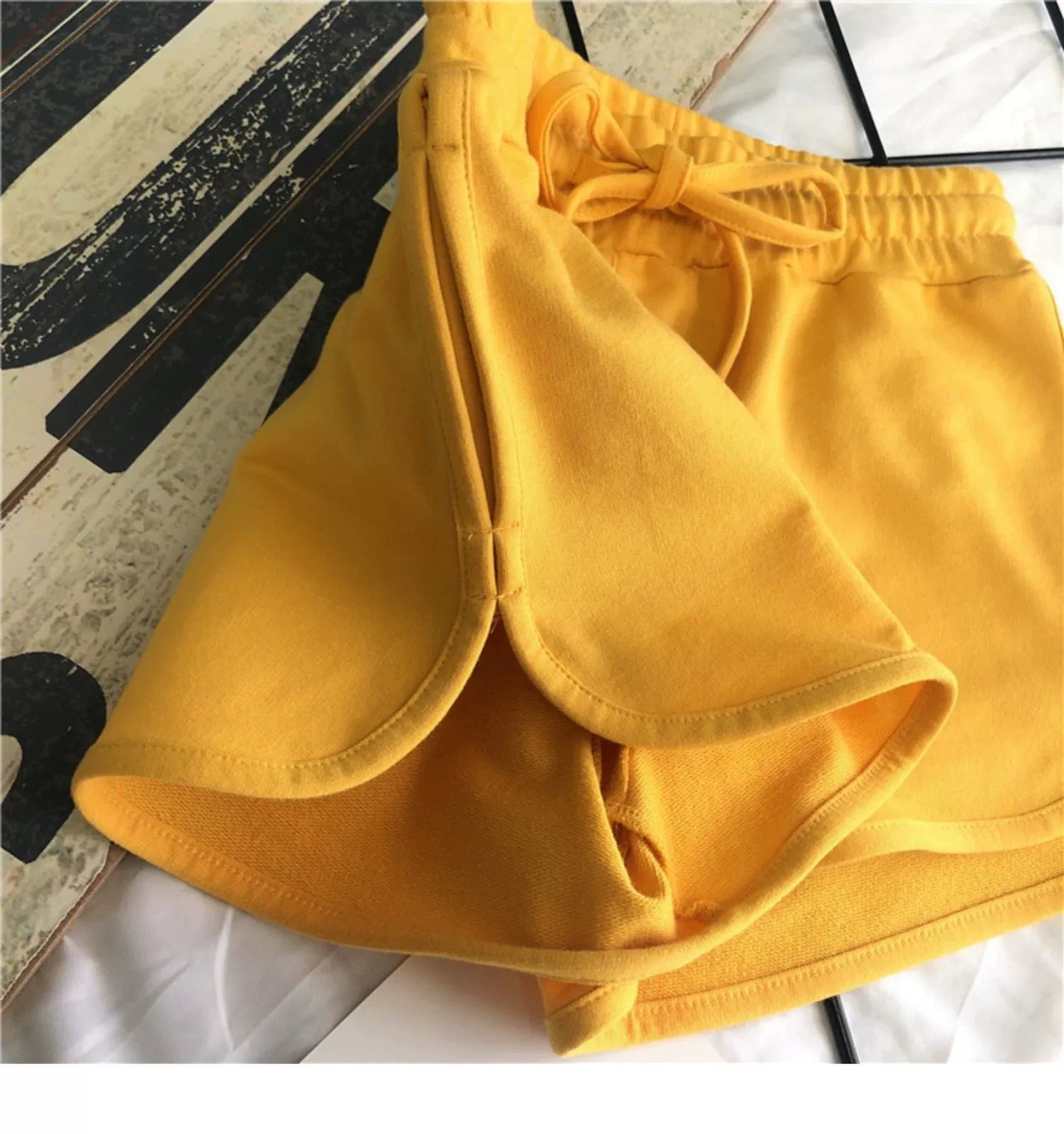 純棉開衩顯腿長短褲（5色）