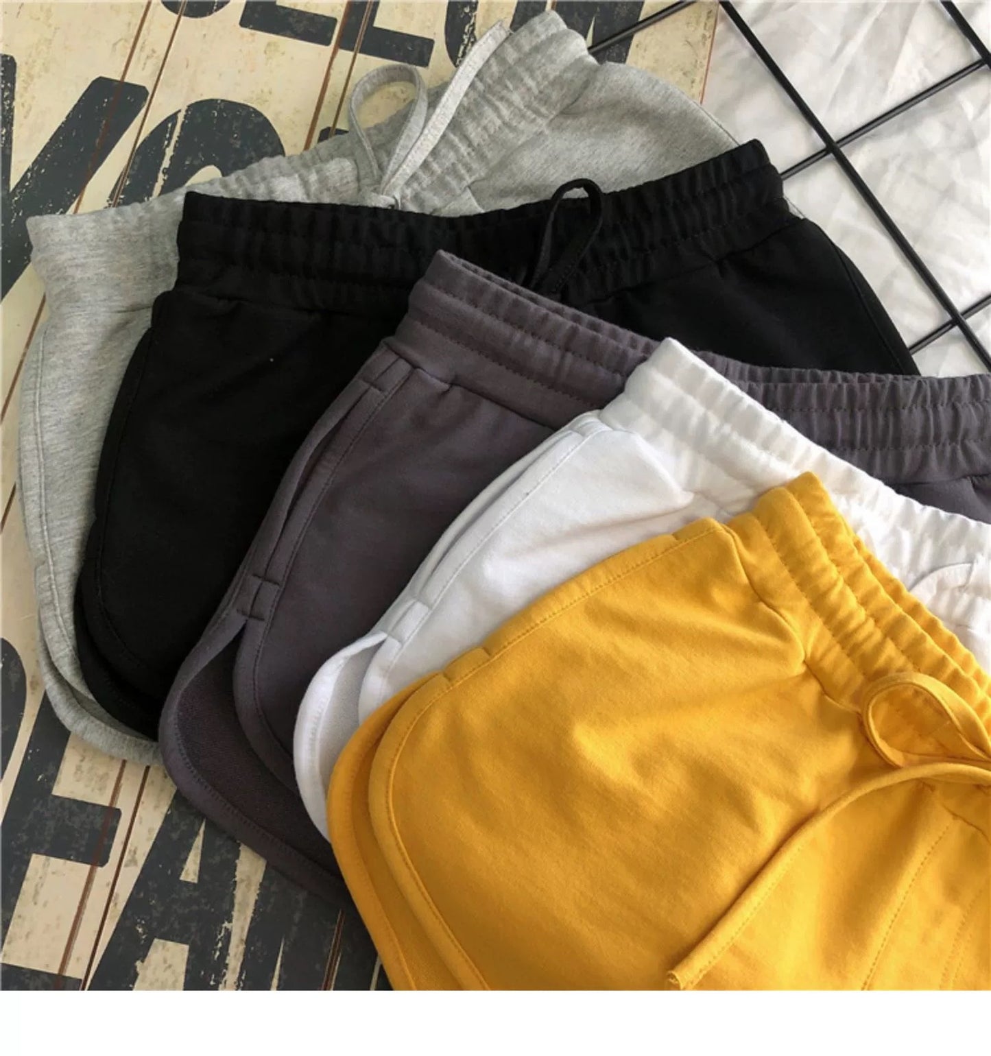 純棉開衩顯腿長短褲（5色）