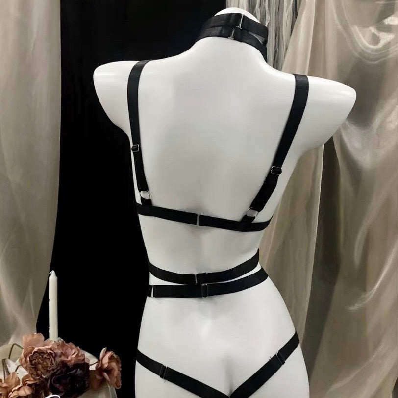 繃帶高彈性特務成套情趣服（送胸貼）