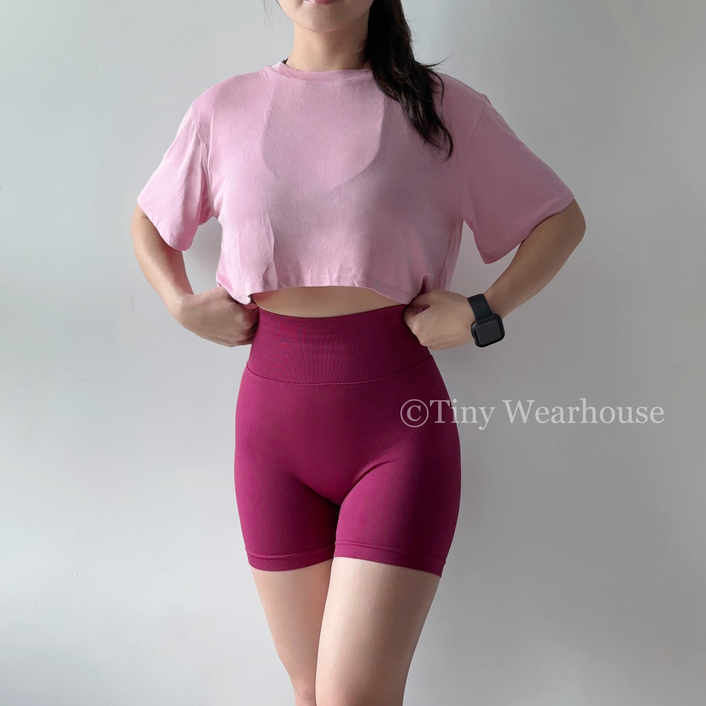 莫代爾棉舒適親膚短版上衣（4色）