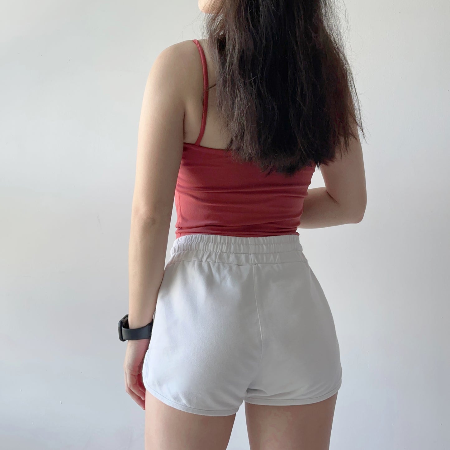 帶胸墊細肩帶平口運動背心 Bra Top（4色）