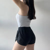 帶胸墊細肩帶平口運動背心 Bra Top（3色）