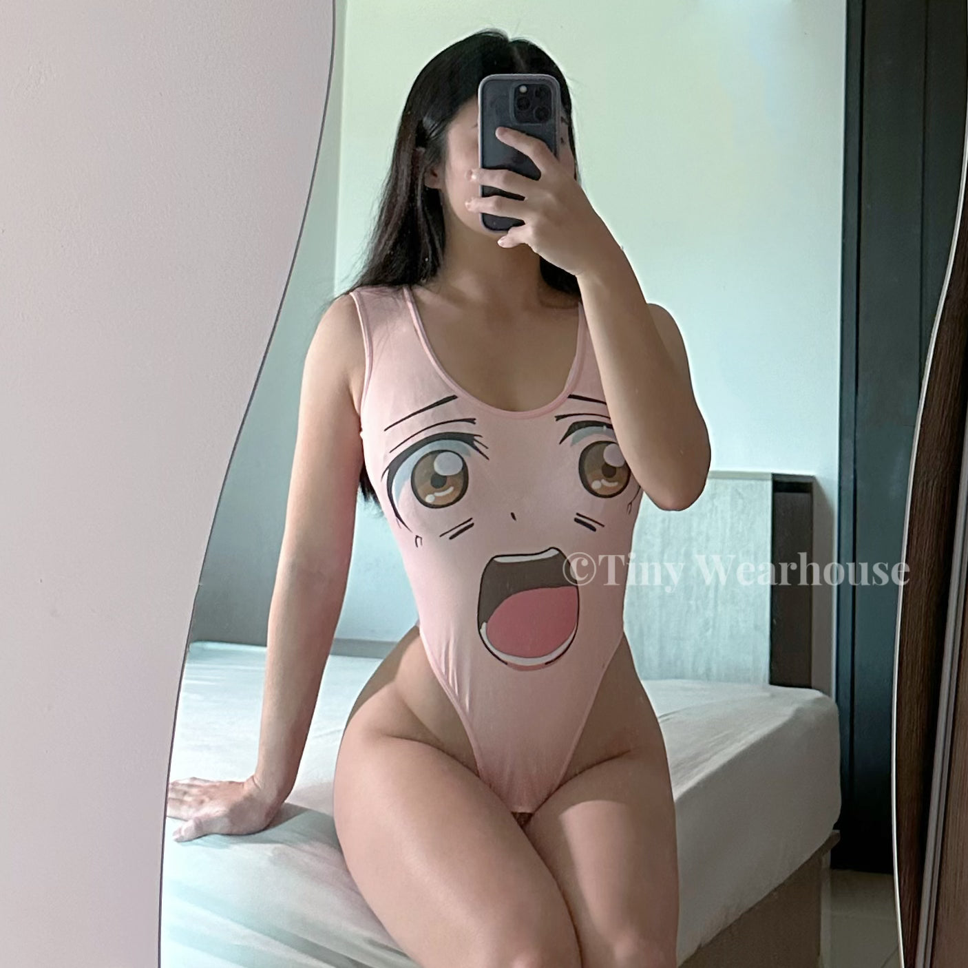 色氣二次元動漫印花開檔連身衣（2款）