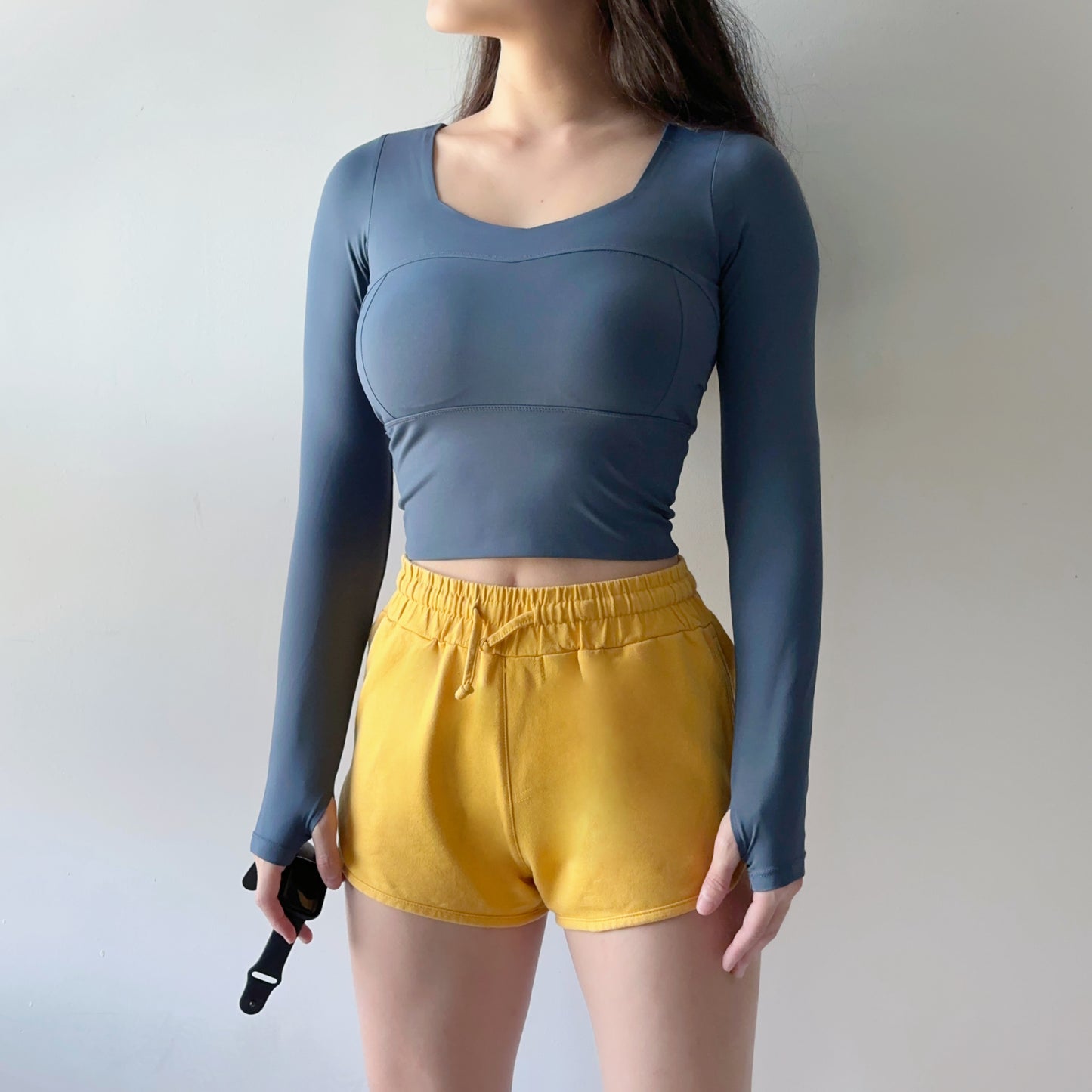 純棉開衩顯腿長短褲（5色）