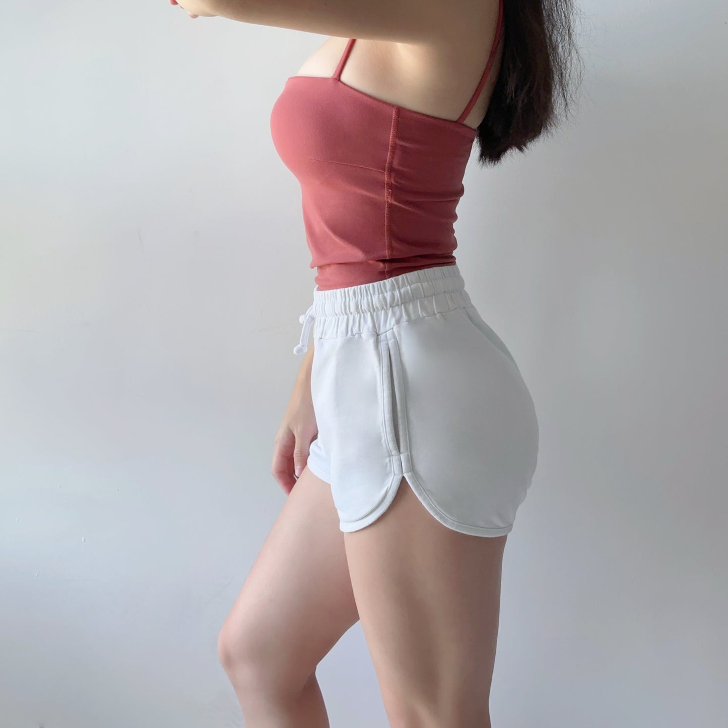 純棉開衩顯腿長短褲（5色）