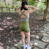帶胸墊粗肩帶運動背心 Bra Top（4色）