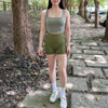 帶胸墊粗肩帶運動背心 Bra Top（4色）