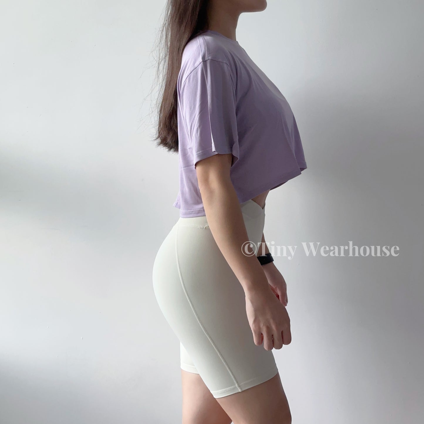 莫代爾棉舒適親膚短版上衣（4色）