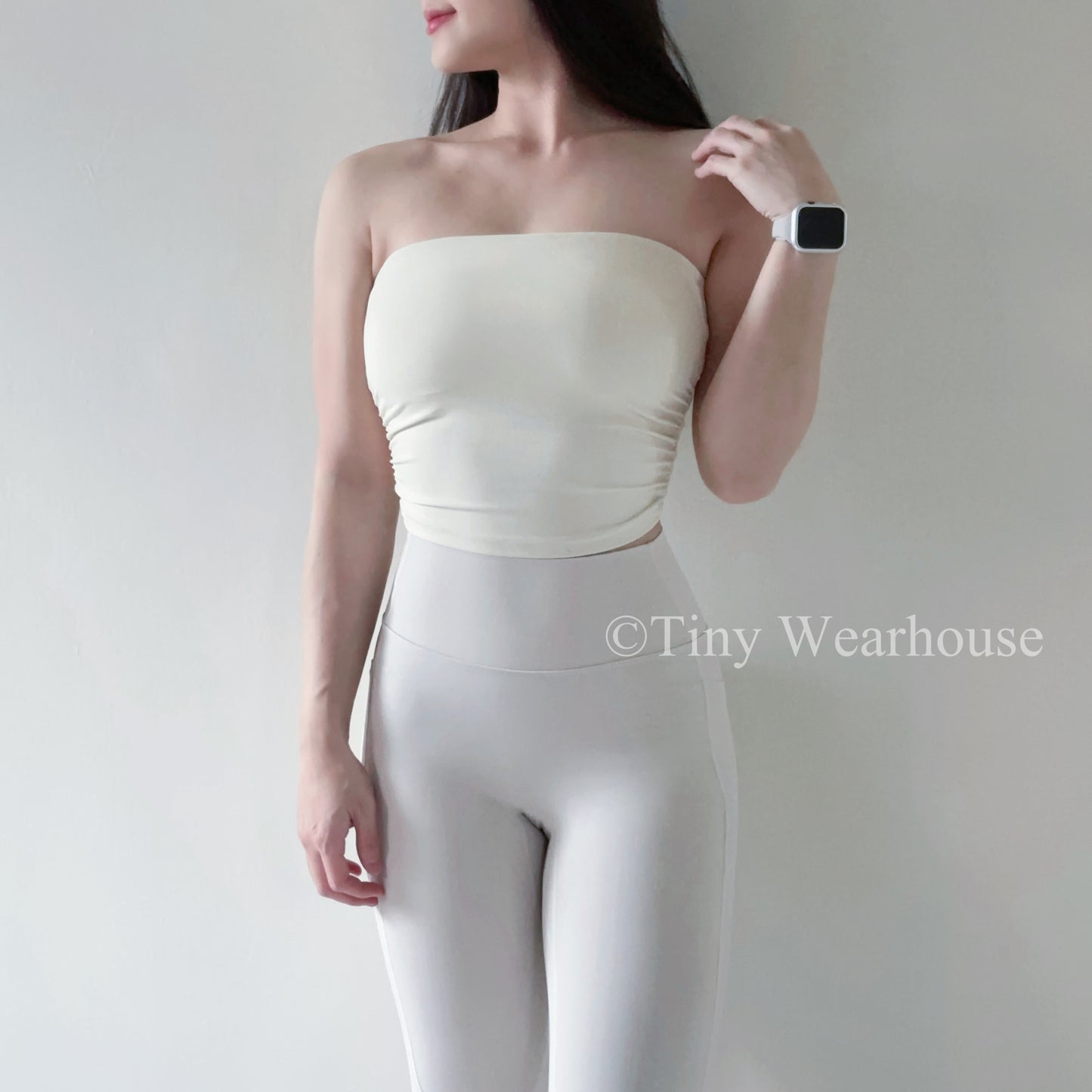 帶胸墊防滑平口Bra Top（3色）