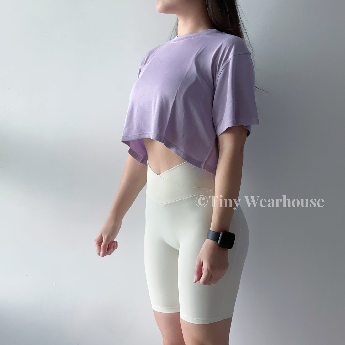 莫代爾棉舒適親膚短版上衣（4色）