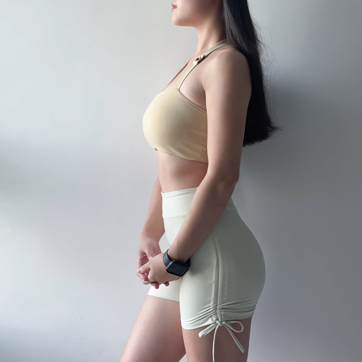 圓環掛脖平口運動內衣（2色）