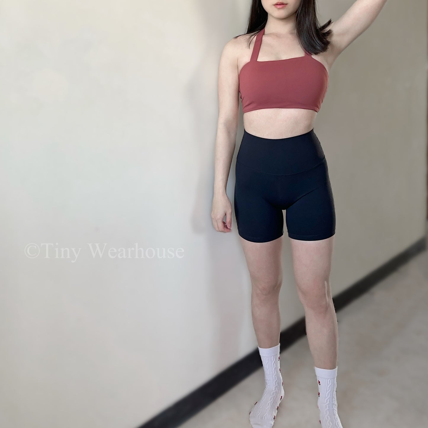 萊卡超高彈力四分運動短褲（4色）