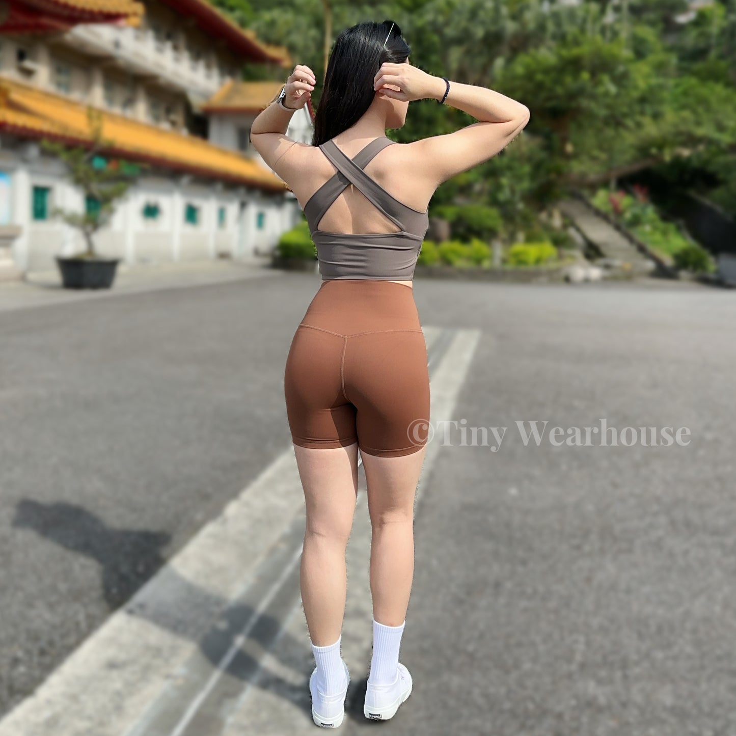 帶胸墊粗肩帶運動背心 Bra Top（4色）