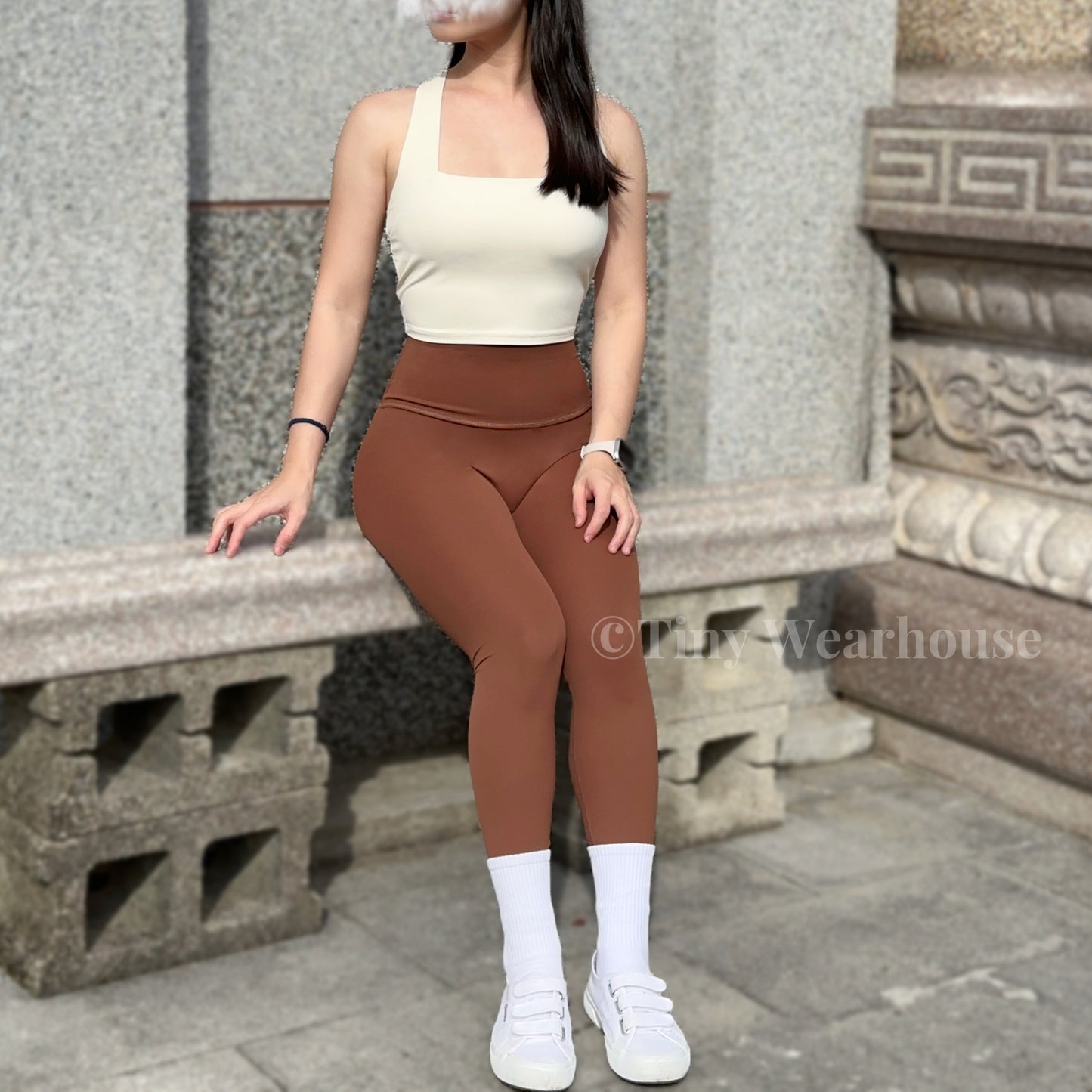 萊卡高彈力運動長褲（4色）