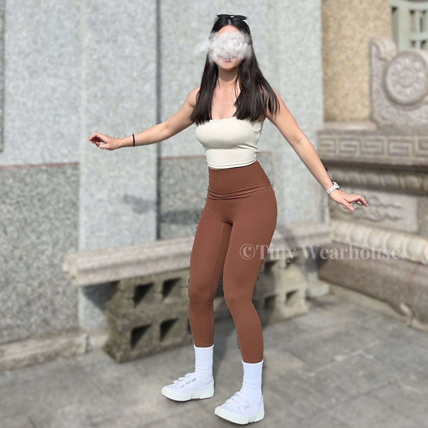 帶胸墊粗肩帶運動背心 Bra Top（4色）