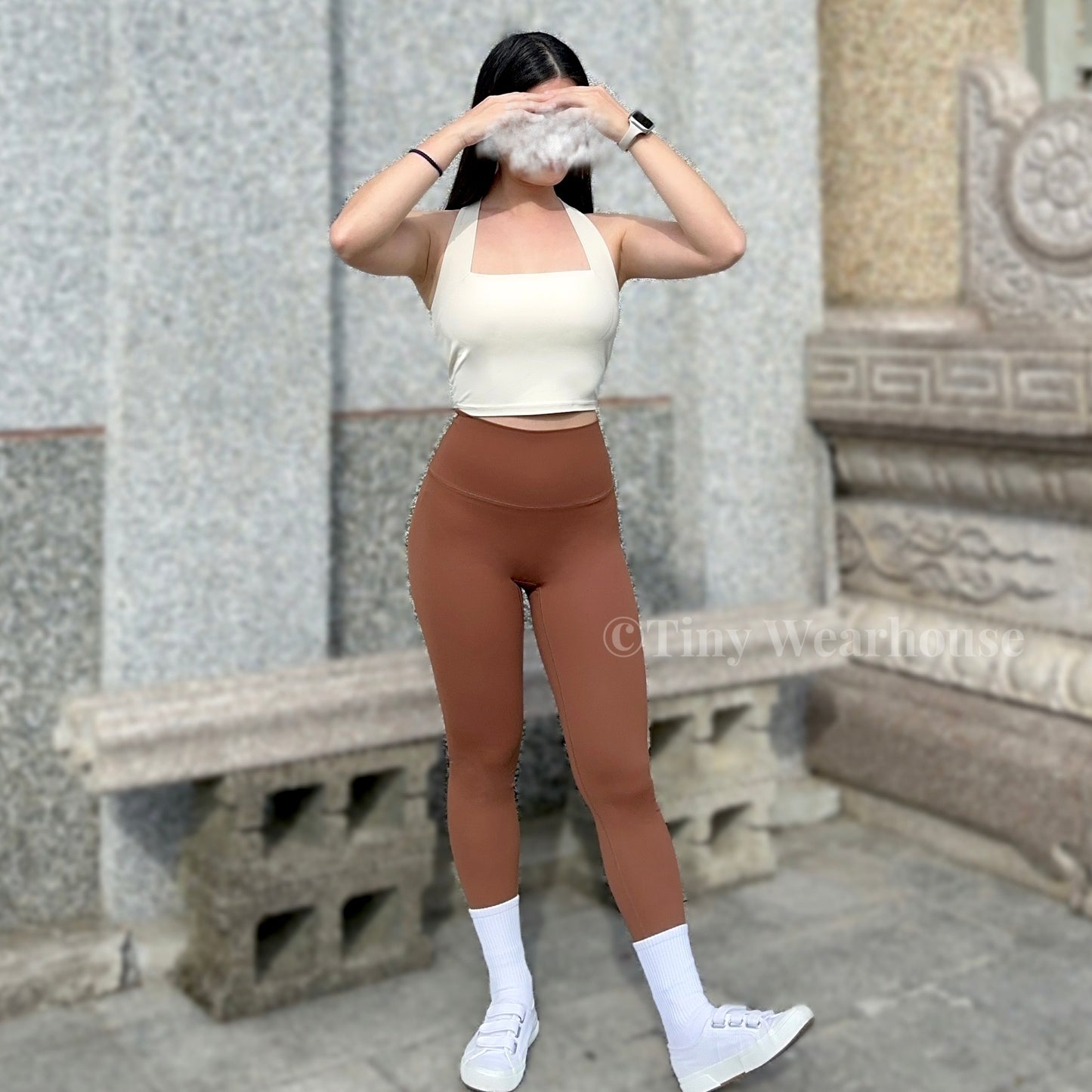 帶胸墊粗肩帶運動背心 Bra Top（4色）