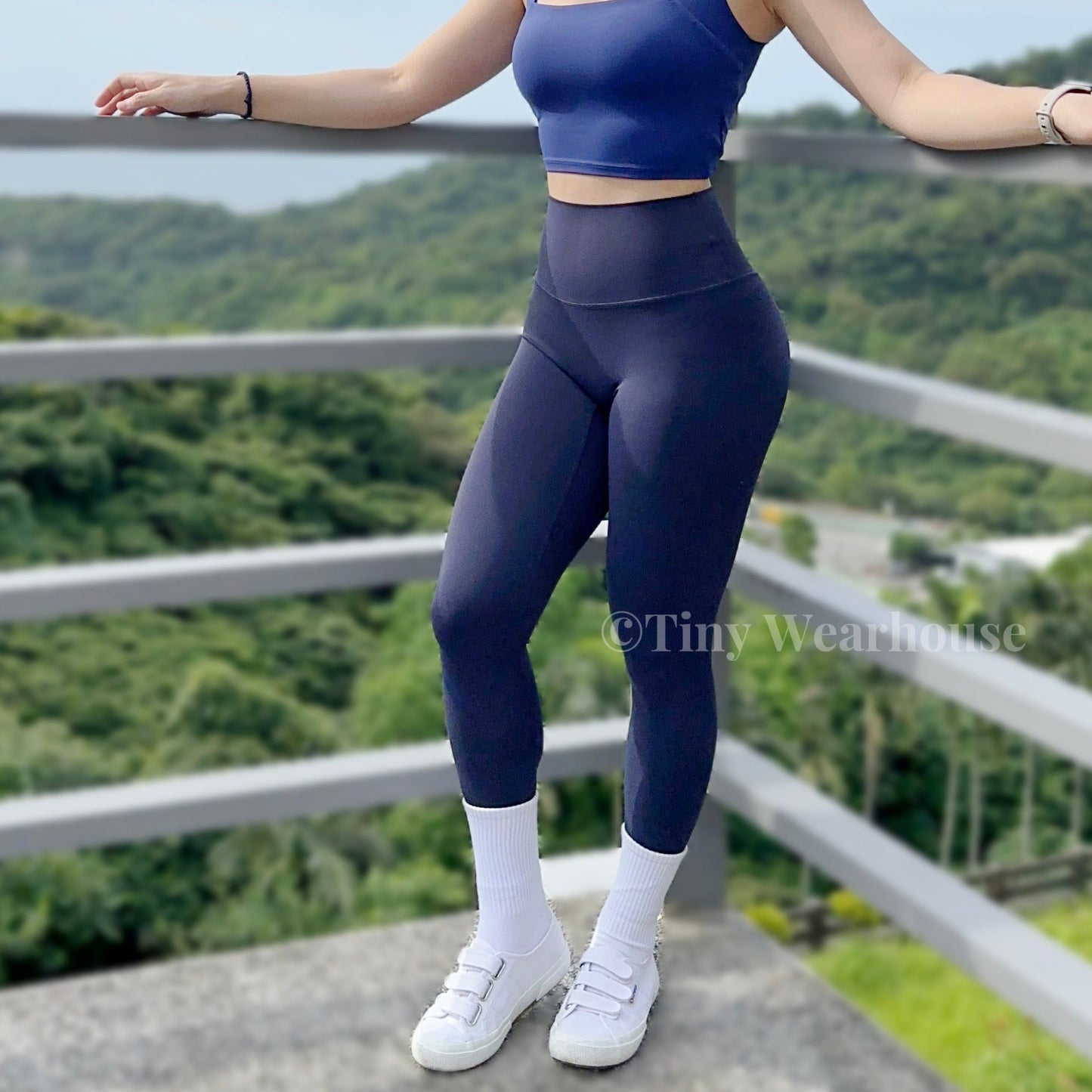 萊卡高彈力運動長褲（4色）